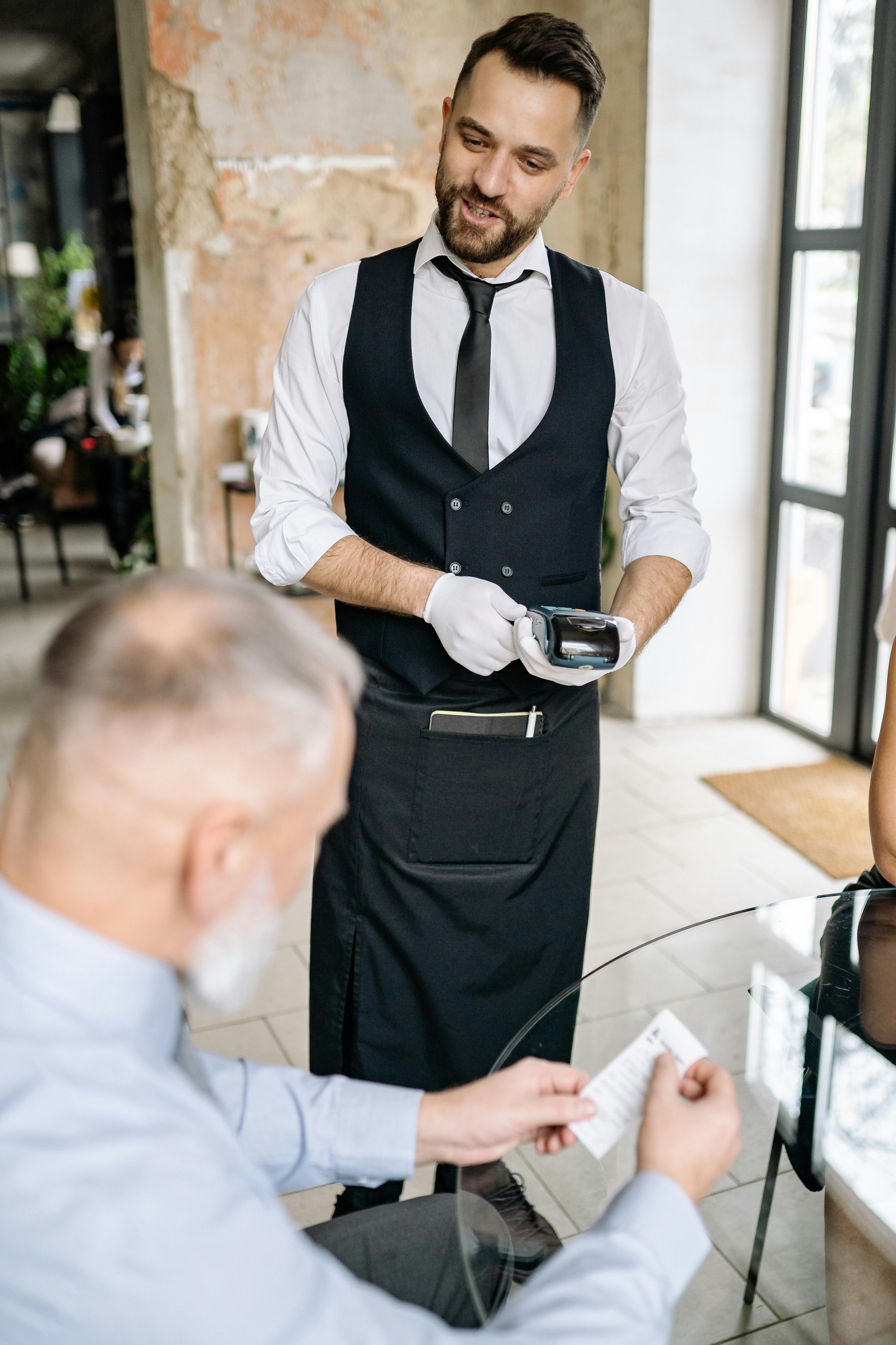 Payment system in a restaurant — the transaction flow Meridian monitors overnight