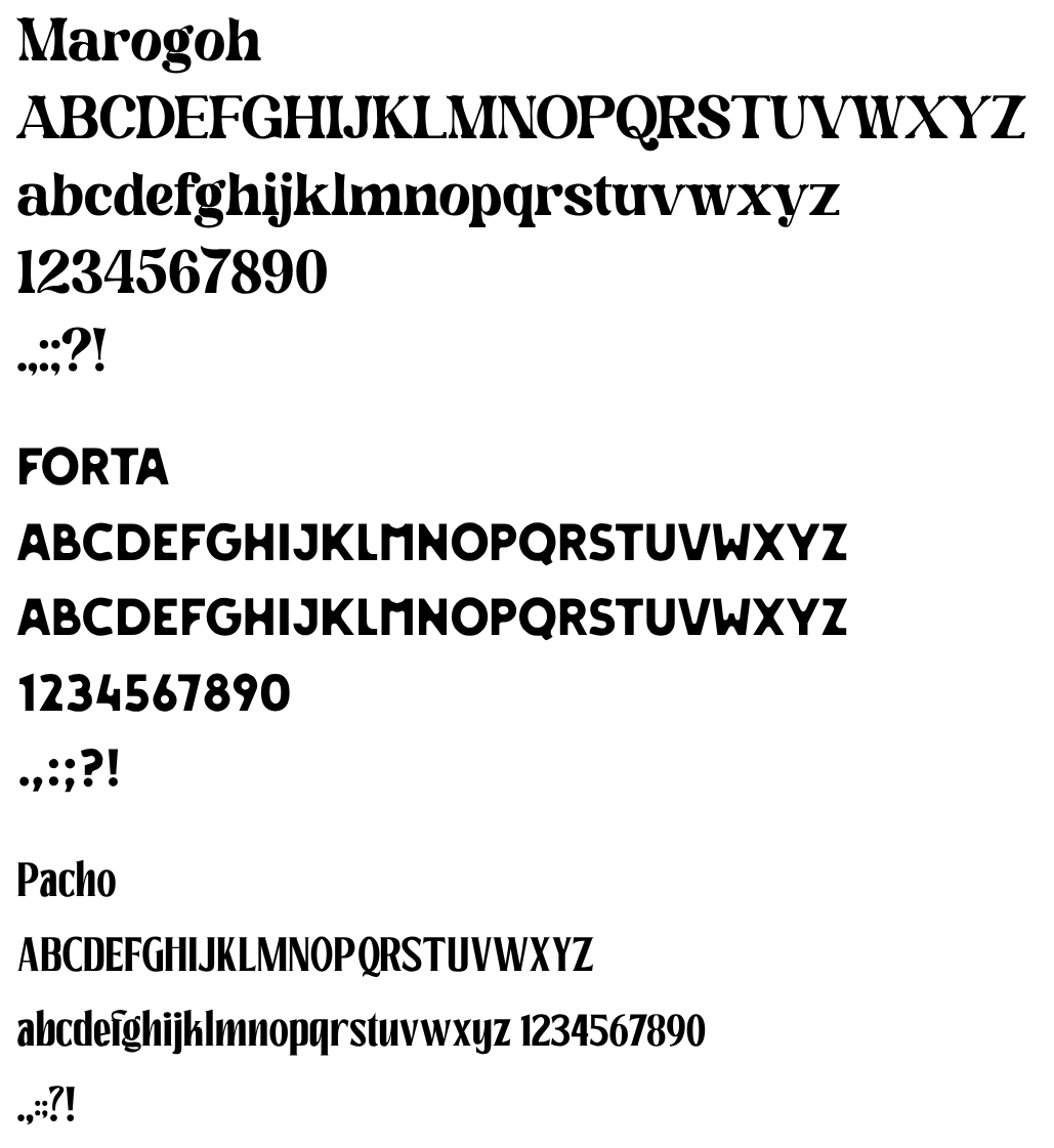 La Colina typography system
